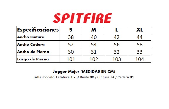Jogger mujer spitfire ride the fire gris claro melange 2023