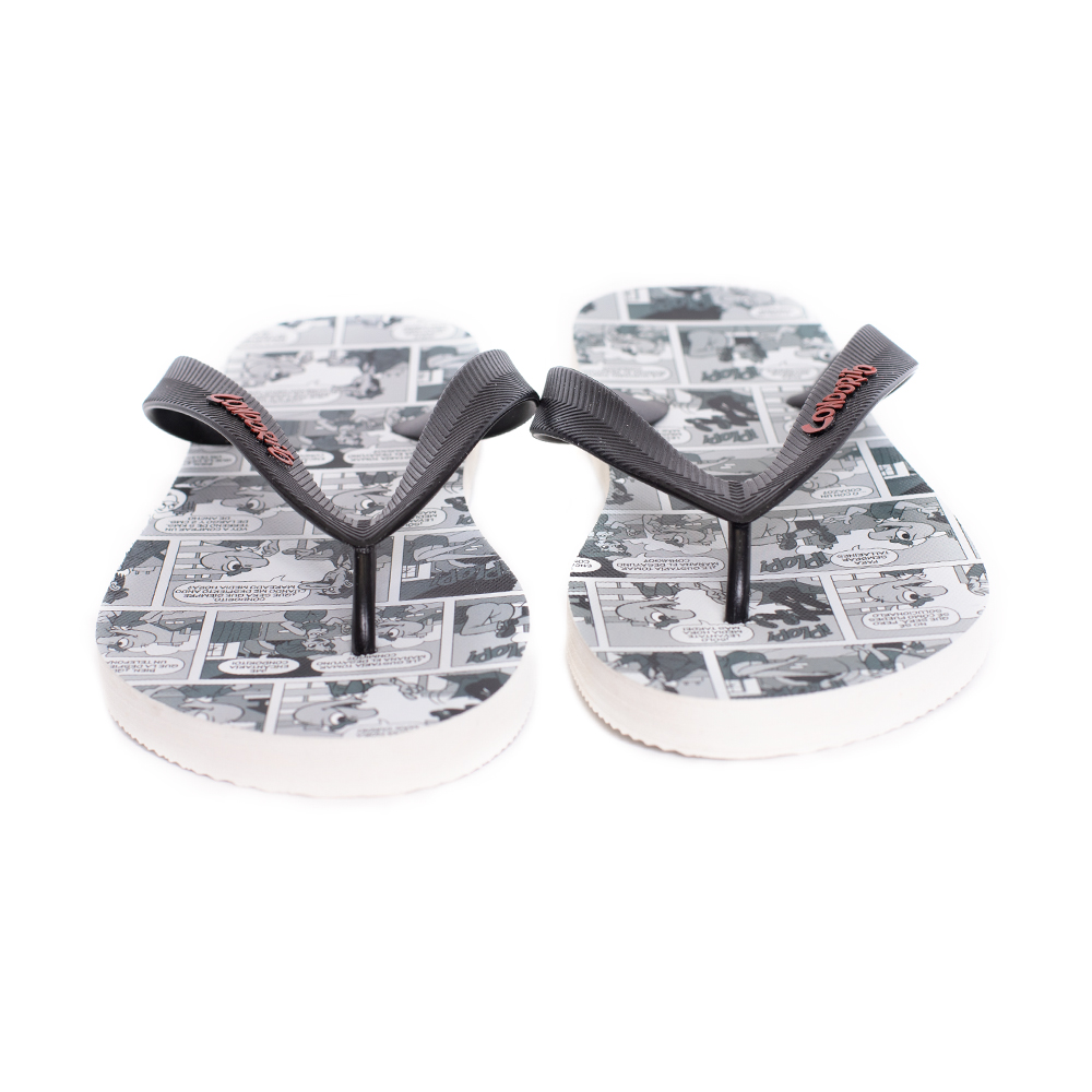 Sandalias Unisex Hawaianas Gris Negro Condorito