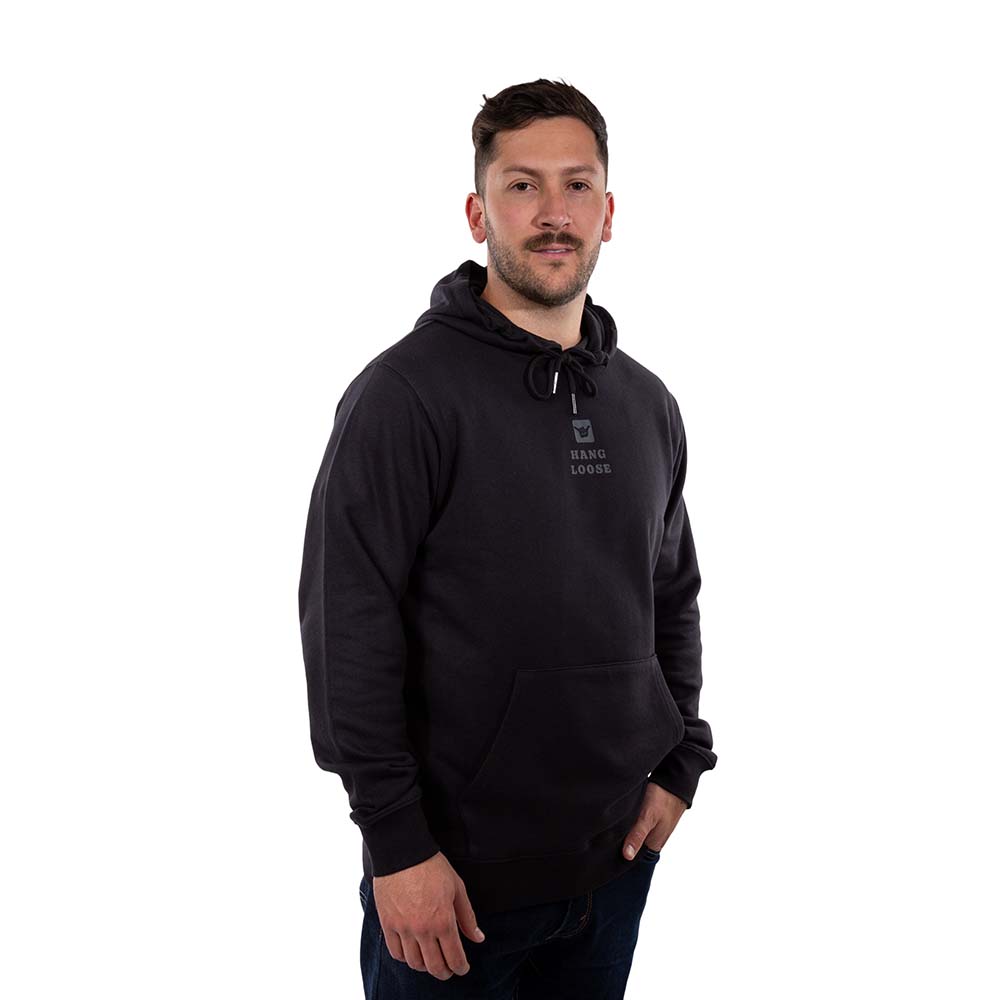 POLERON HOODIE HANG LOOSE MIDLOG HOMBRE NEGRO