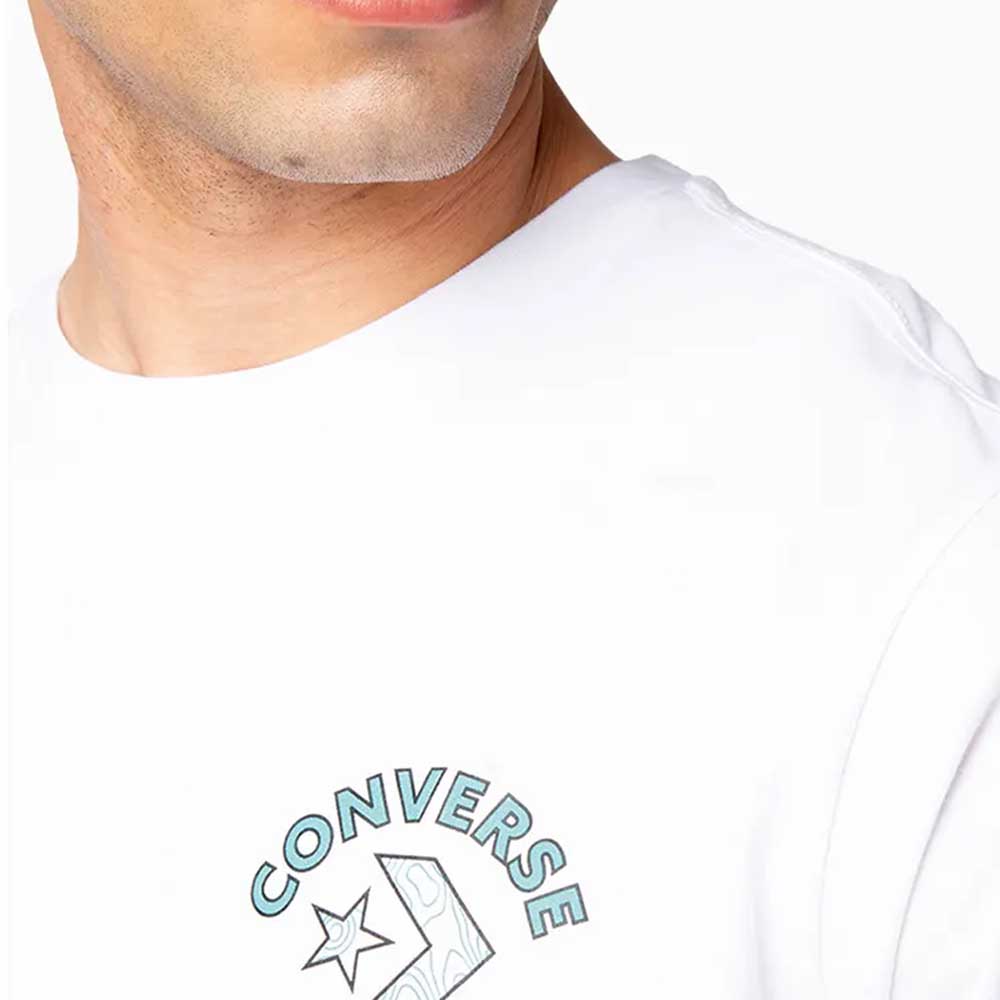 Polera Manga Corta Blanco Art of Utility Topo Converse