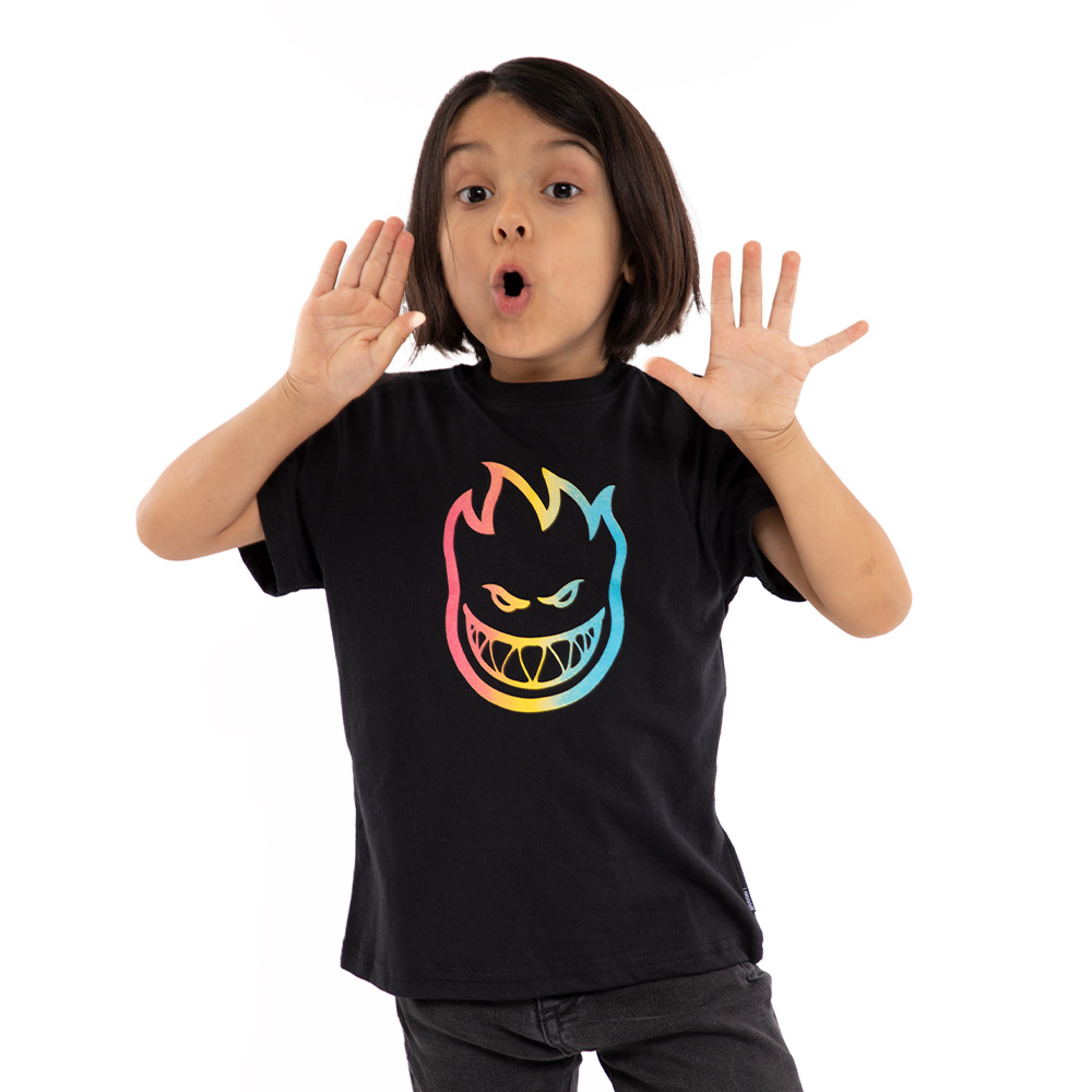 Polera Infantil Trippy Swirl Negro Spitfire