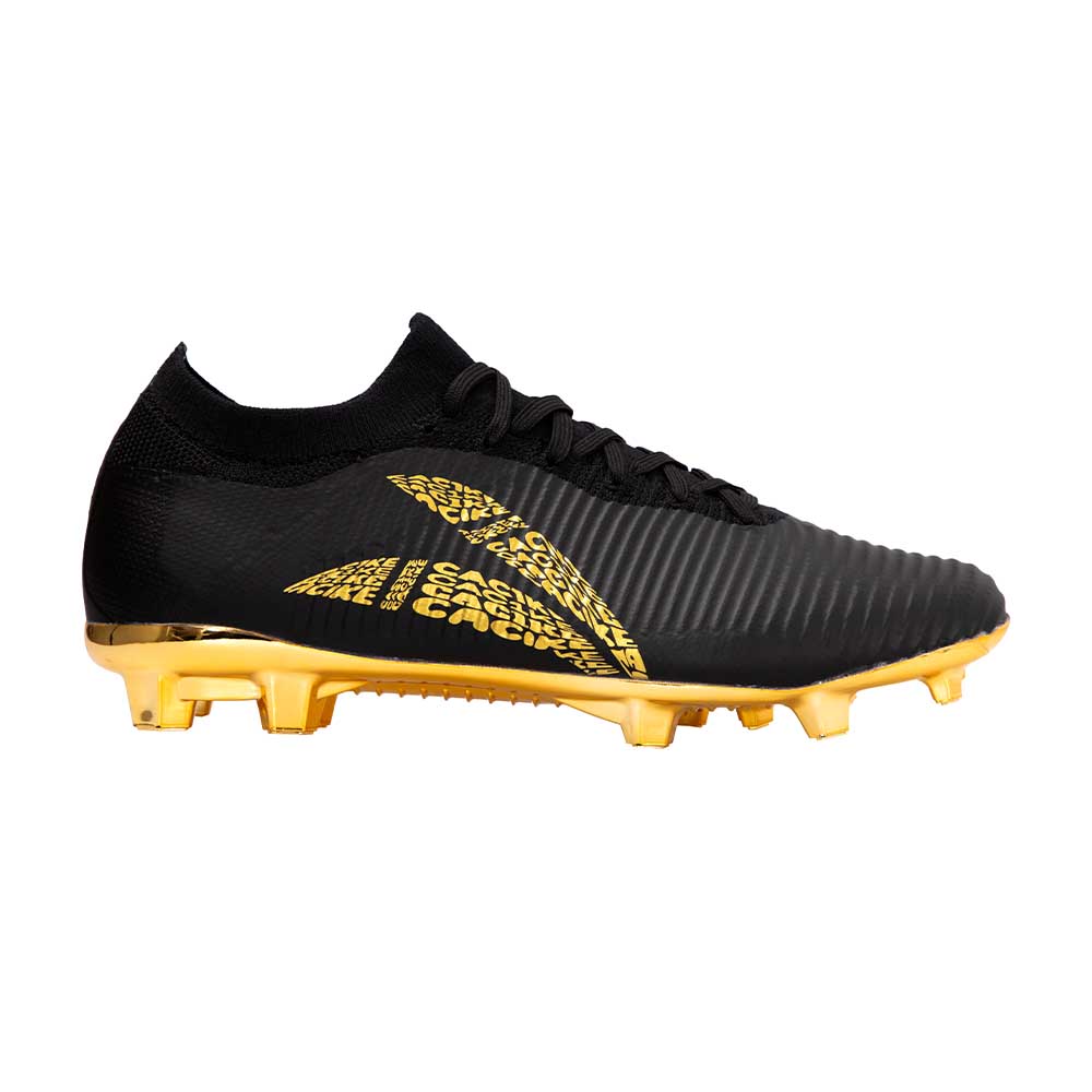 Zapatillas Hombre Futbol Wings Negro-Dorado Cac1ke