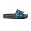 Sandalias Mujer Slip On Azul Negro Hang Loose