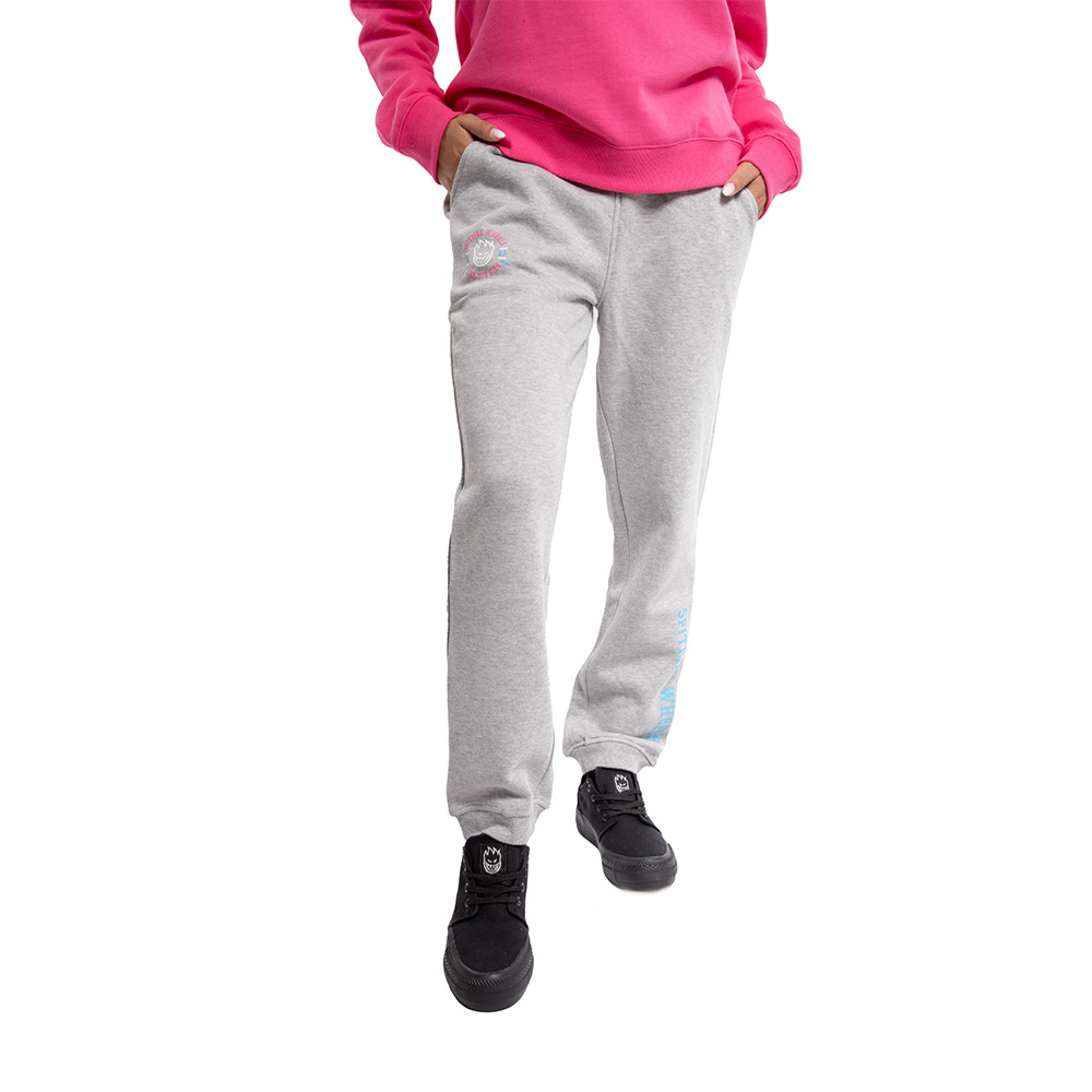 Jogger mujer spitfire ride the fire gris claro melange