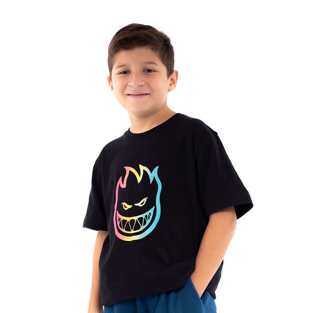 Polera Niño Trippy Swirl Negro Spitfire