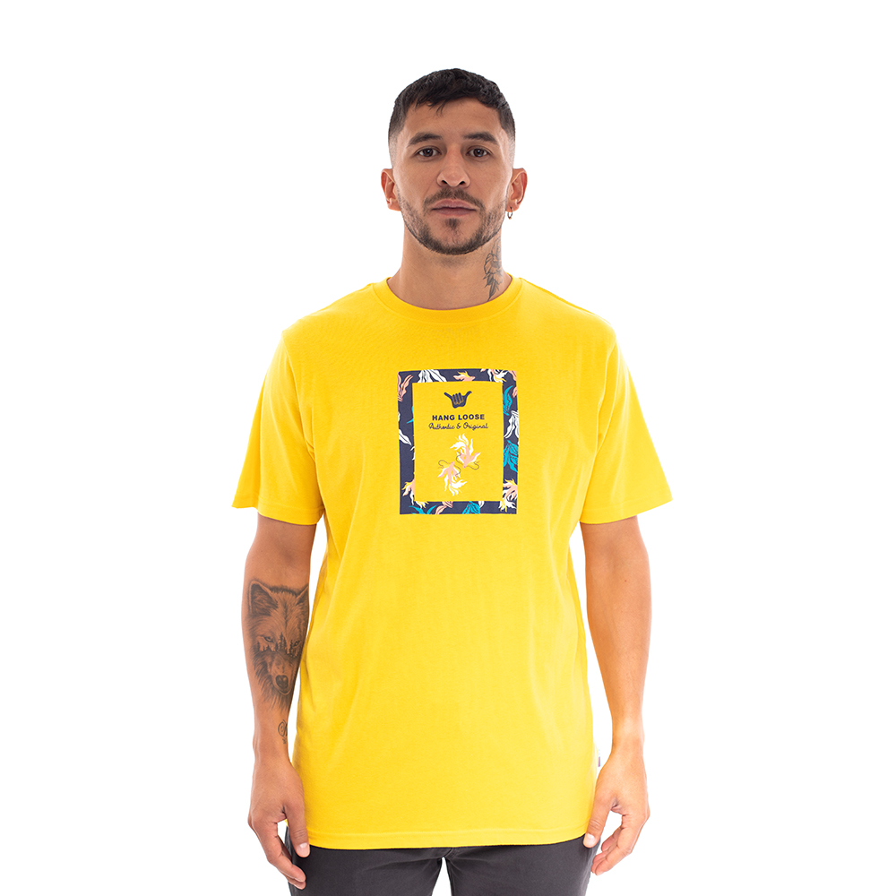 Polera Hombre Summer Amarillo Hang Loose