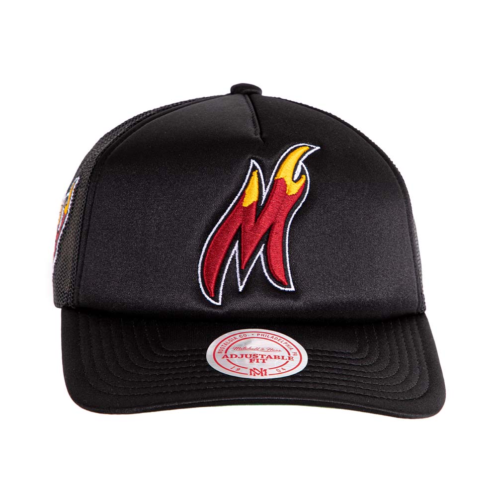 Jockey Gorro Trucker Nba Miami Heat Negro Mitchell And Ness