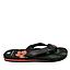 Sandalia Chala Havaiana Negro Naranja Mujer Floral