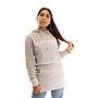 POLERON HOODIE LONG FIT SPITFIRE MUJER GRIS OSCURO