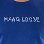 POLERA MANGA CORTA HANG LOOSE DISTORTION HOMBRE AZUL