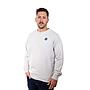 Poleron Hombre Crew Neck Minilogo Gris Claro Hang Loose